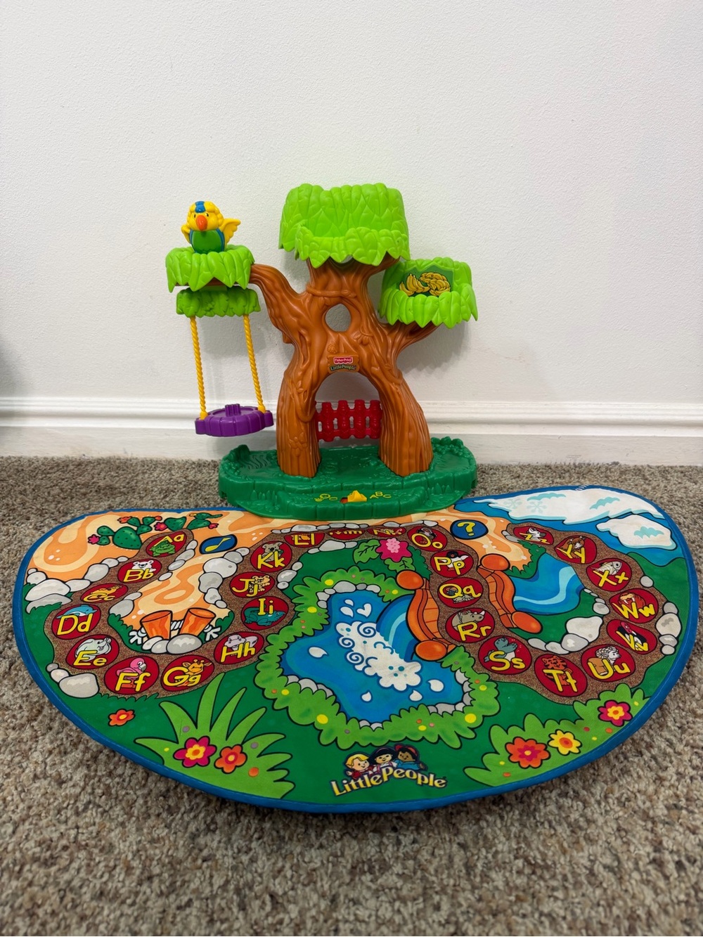 Little people learning zoo mat